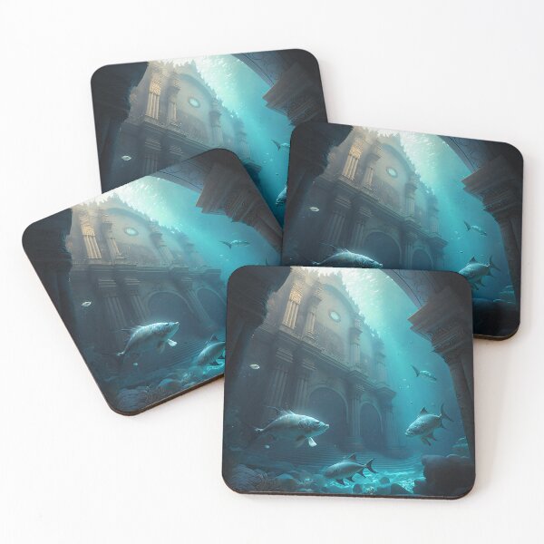 Item preview, Submerged Atlantis: A City of Marble Beneath the Waves designed and sold by oanaunciuleanu.
