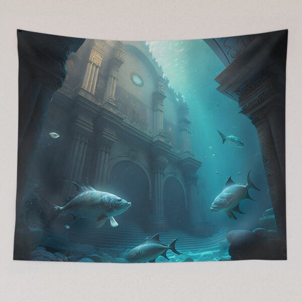 Item preview, Submerged Atlantis: A City of Marble Beneath the Waves designed and sold by oanaunciuleanu.