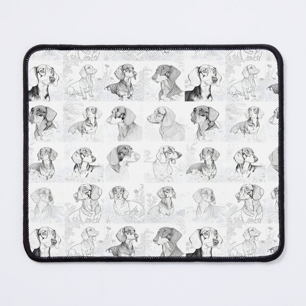 Item preview, Dachshund Repeating Pattern designed and sold by chamlogic.