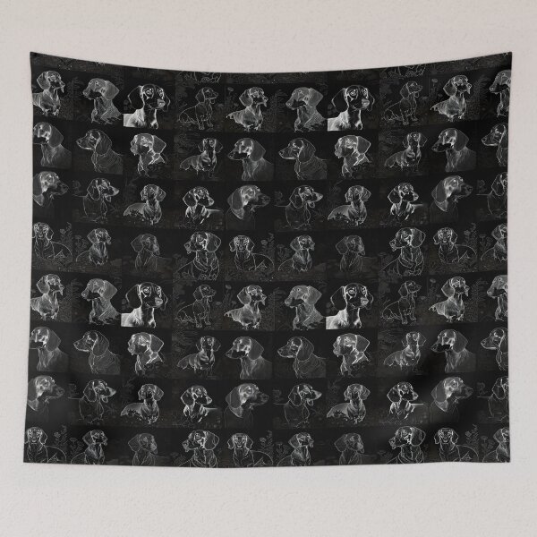 Item preview, Dachshund Repeating Pattern designed and sold by chamlogic.