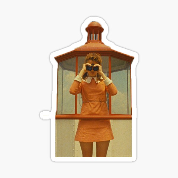 suzy bishop, moonrise kingdom - binoculars Sticker