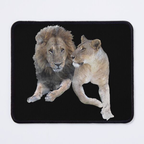 Item preview, Pair of lions - lioness - lion - big cat - cat - Africa designed and sold by TShirtsundMehr.