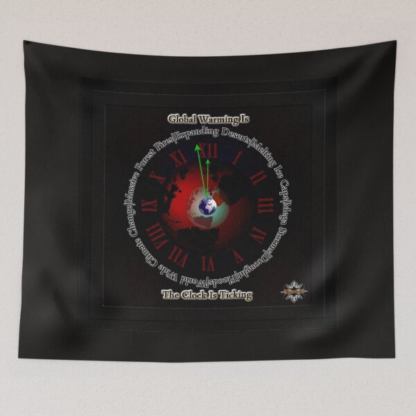 Item preview, Global Warming, The Clock Is Ticking Typography Design by Xzendor7 designed and sold by Xzendor7 Digital Art Creations.