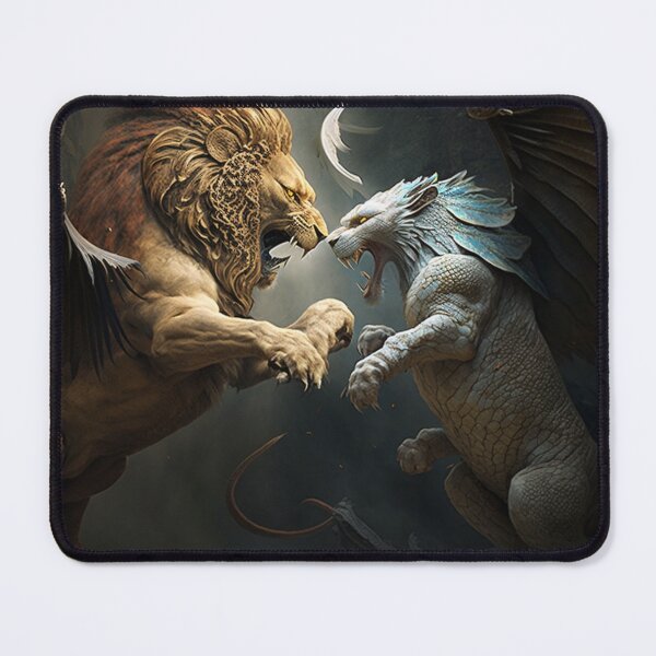 Item preview, Lion Vs Dragon - Mythical Animals designed and sold by JoshiexJames.
