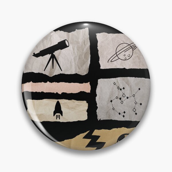 Item preview, Doodle collage & line Drawing for Space travel designed and sold by TypeWrite.