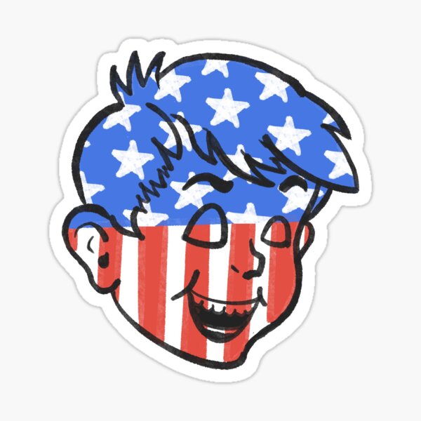 “americain made " Sticker for Sale by jeremyspokenin | Redbubble