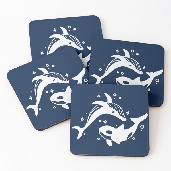 Item preview, orca y ballena designed and sold by barkandwooffle.