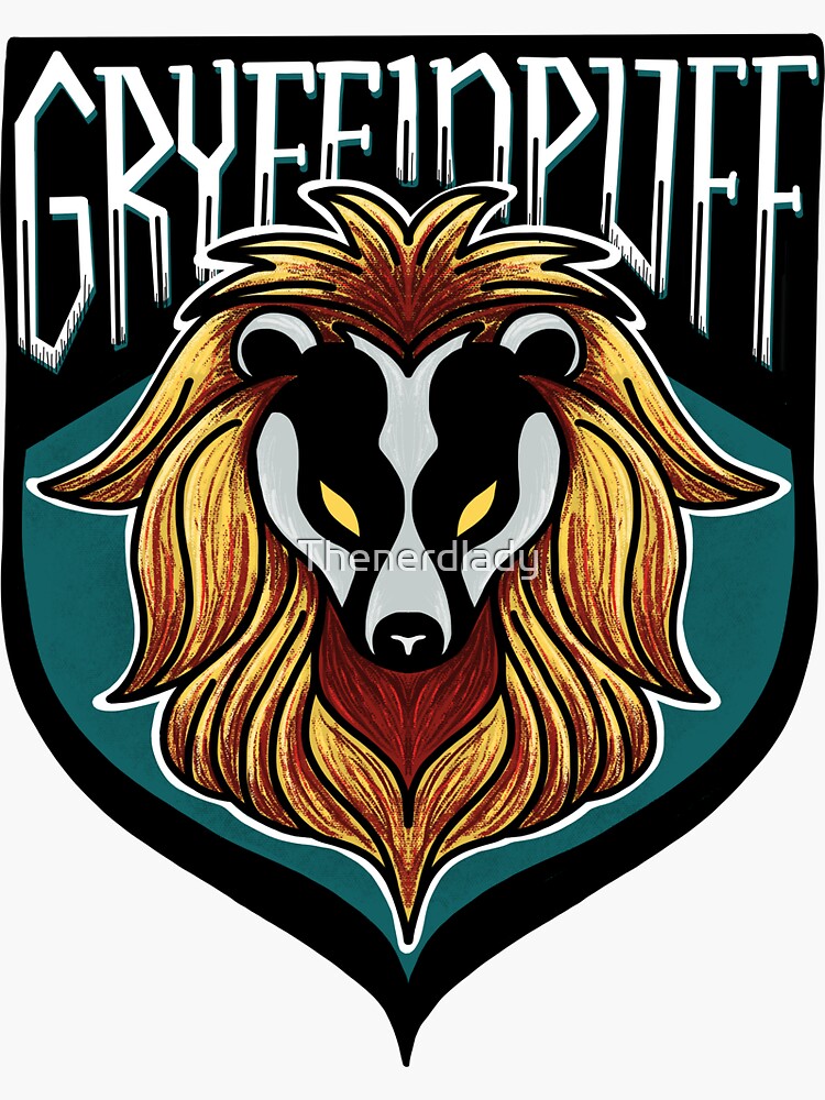 Badger House Crest Decal