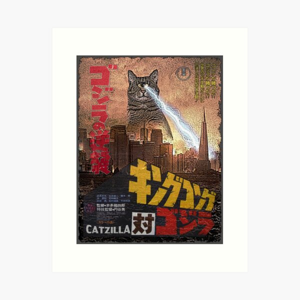 Item preview, Catzilla Movie Poster designed and sold by Sockminkey.