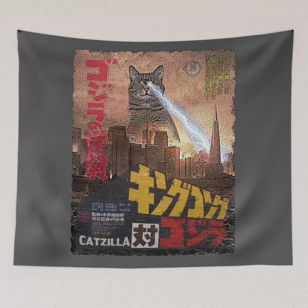 Item preview, Catzilla Movie Poster designed and sold by Sockminkey.