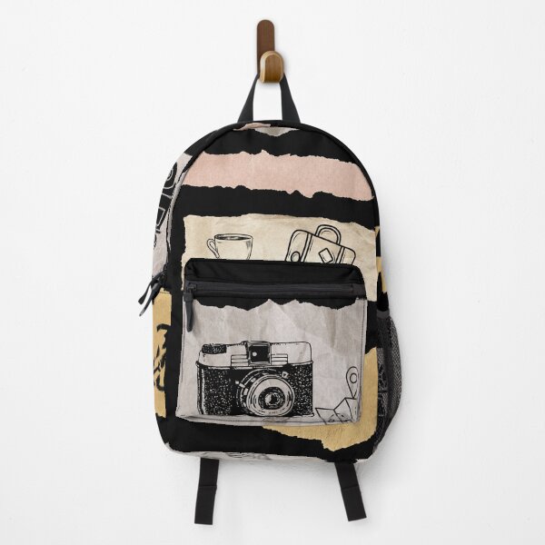 Item preview, Doodle collage & line Drawing for traveler designed and sold by TypeWrite.