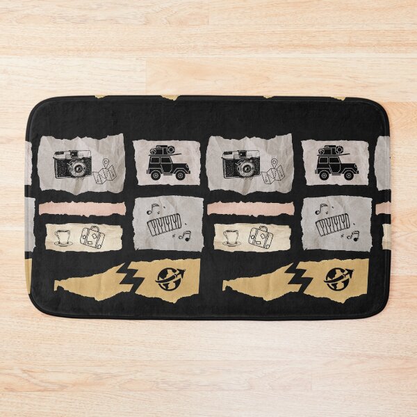 Item preview, Doodle collage & line Drawing for traveler designed and sold by TypeWrite.