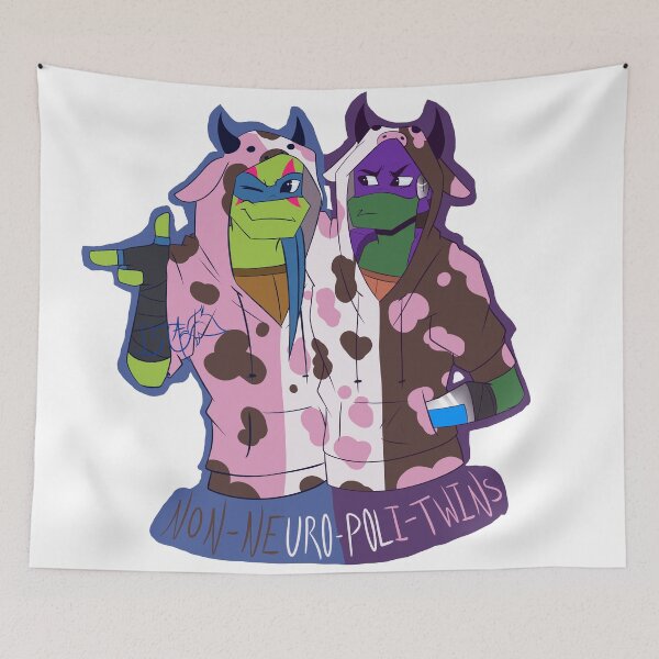 Item preview, Non Neuro Poli Twins! designed and sold by Blue-tailed-art.