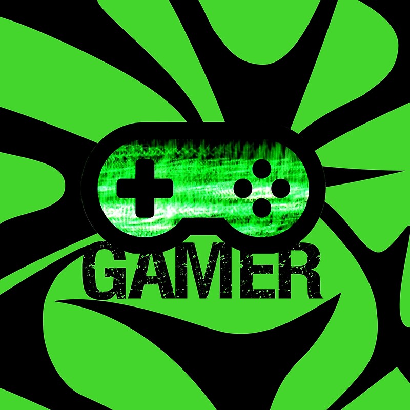 "Gamer Green V2" by umeimages | Redbubble