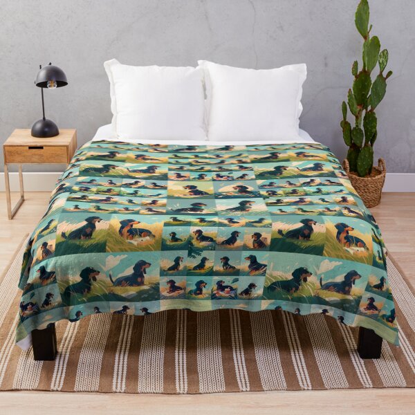 Item preview, Dachshund Repeating Pattern designed and sold by chamlogic.