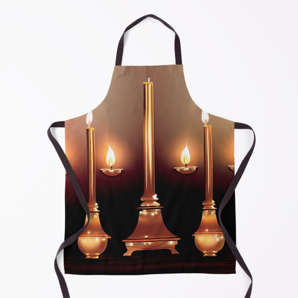 Item preview, a set of three gold candles sitting on top of a table designed and sold by DesignAtYO.