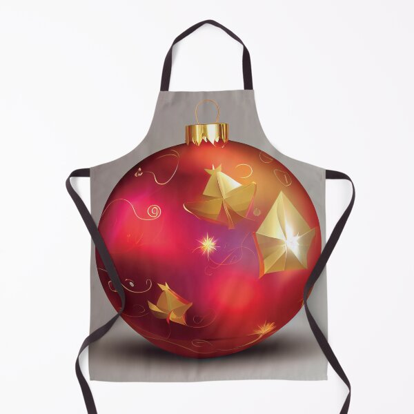 Aperçu de l'œuvre a red christmas ornament with gold decorations créée et vendue par DesignAtYO.