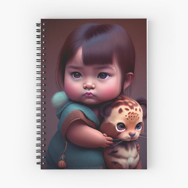 Item preview, Cute little kid with kitty designed and sold by Liljinkzy.