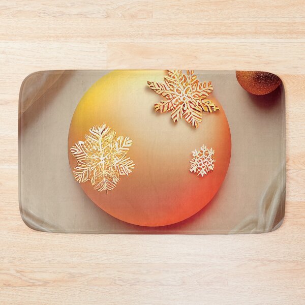 Item preview, a glass ornament with snowflakes on it designed and sold by DesignAtYO.