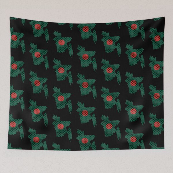 Item preview, Bangladesh Map of Hearts designed and sold by dezanli.