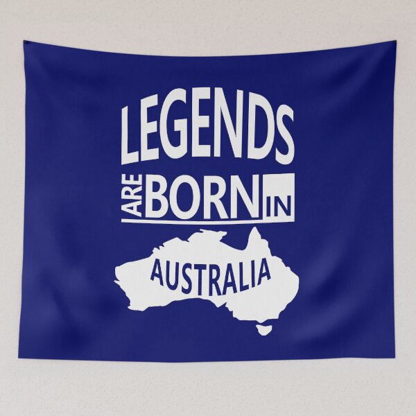 Item preview, Australian Map Legends are Born in Australia designed and sold by smily-tees.