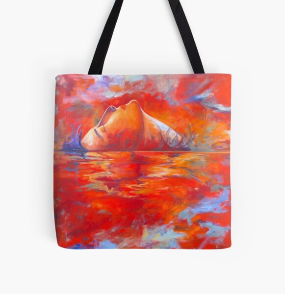 “Fire, Water, and Ice" All Over Print Tote Bag