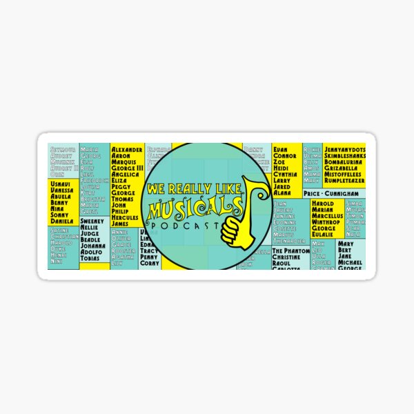 WRLM Podcast - Character Names Sticker