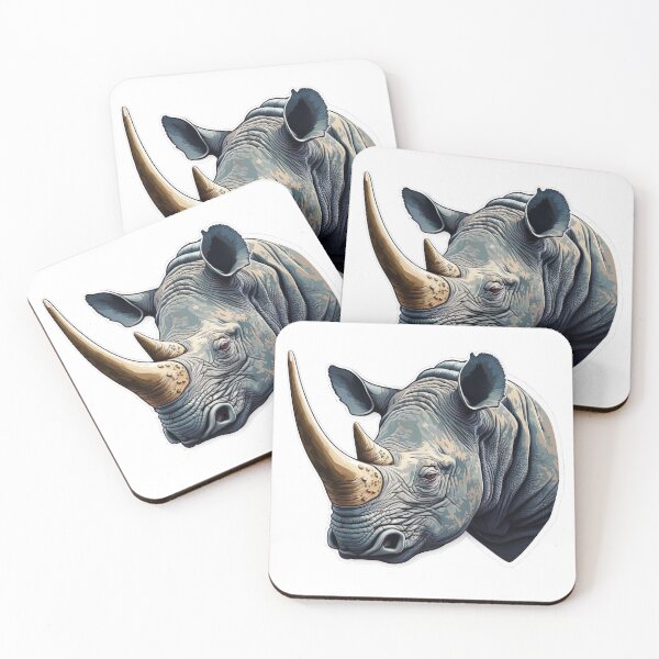Item preview, Rhino minimal design designed and sold by hamishby.