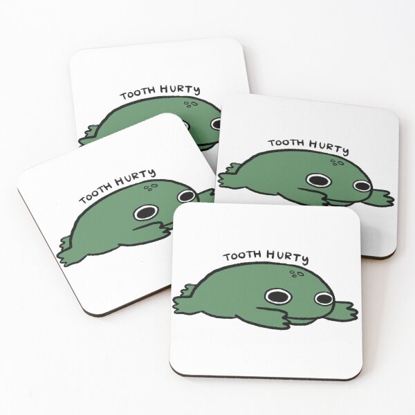 Item preview, Tooth Hurty | Sad Green Frog designed and sold by iristocat.