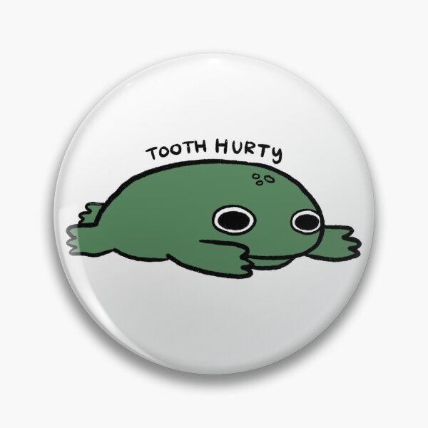 Item preview, Tooth Hurty | Sad Green Frog designed and sold by iristocat.