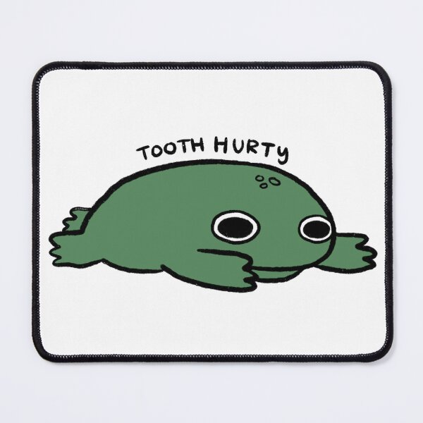 Item preview, Tooth Hurty | Sad Green Frog designed and sold by iristocat.