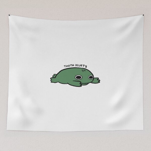 Item preview, Tooth Hurty | Sad Green Frog designed and sold by iristocat.