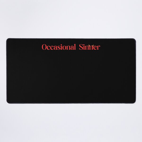 Item preview, Occasional Sinner | Gift for girlfriend | Gift for Boyfriend | Bad Girl | Bad Boy | Devil | Text Based | Dark Background designed and sold by SidefatSayings.