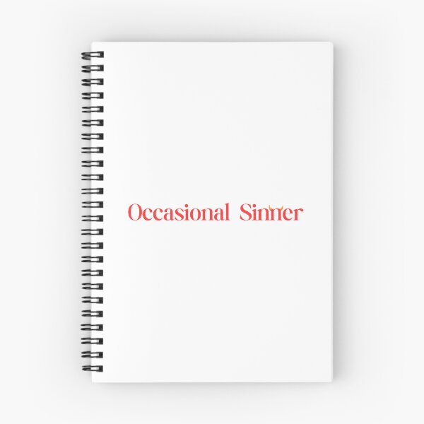 Item preview, Occasional Sinner | Gift for girlfriend | Gift for Boyfriend | Bad Girl | Bad Boy | Devil | Text Based | Light Background designed and sold by SidefatSayings.