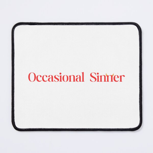 Item preview, Occasional Sinner | Gift for girlfriend | Gift for Boyfriend | Bad Girl | Bad Boy | Devil | Text Based | Light Background designed and sold by SidefatSayings.