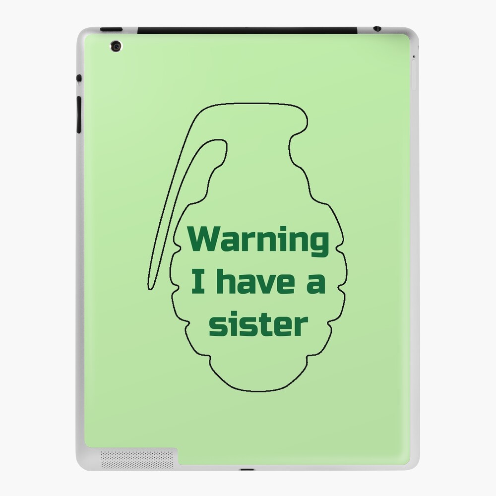 Coque Et Skin Adhesive Ipad Sœur D Avertissement Dans Votre Vie Cadeau De Soeur D Amusement Et Cadeau D Anniversaire Dites Lui Qu Elle Est La Meilleure Soeur Du Monde Cadeau D Anniversaire Ideal De Noel Ou