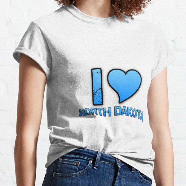 Item preview, I Love North Dakota - Skate Style designed and sold by ImgByLili.