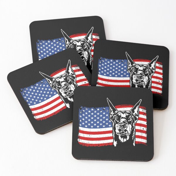 Item preview, Doberman Pinscher Dog Flag Patriotic Dog Canine Portrait designed and sold by dogarts.