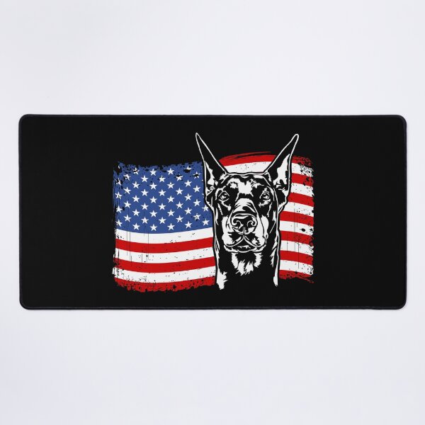Item preview, Doberman Pinscher Dog Flag Patriotic Dog Canine Portrait designed and sold by dogarts.