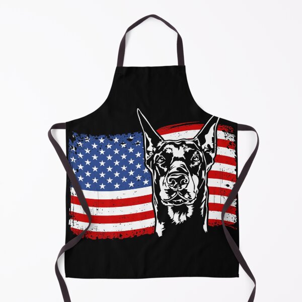 Item preview, Doberman Pinscher Dog Flag Patriotic Dog Canine Portrait designed and sold by dogarts.