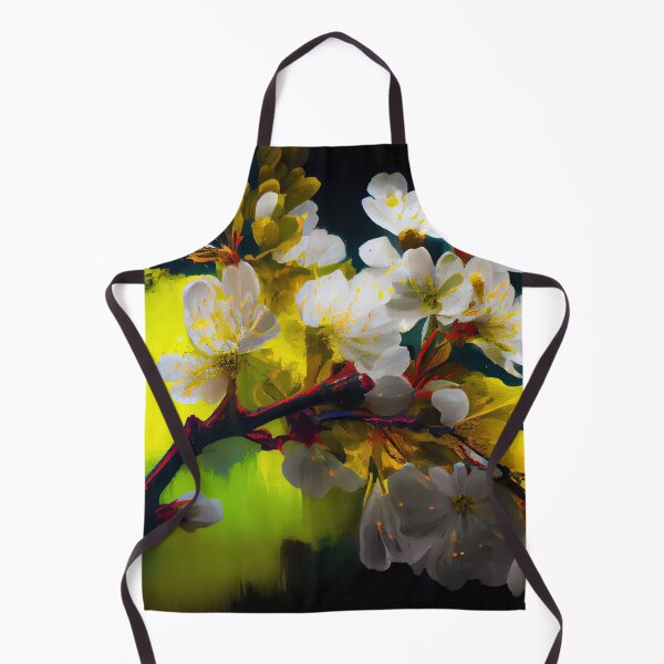 Item preview, White spring flowers abstract designed and sold by Roberts Birze.