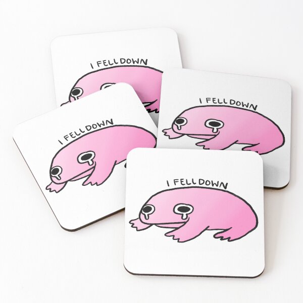 Item preview, I Fell Down | Sad Pink Gradient Frog designed and sold by iristocat.