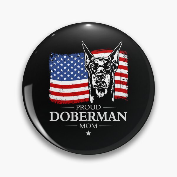 Artikelvorschau, Doberman Mom Hund Fahne patriotischer Hund Hunde Portrait entworfen und verkauft von dogarts.
