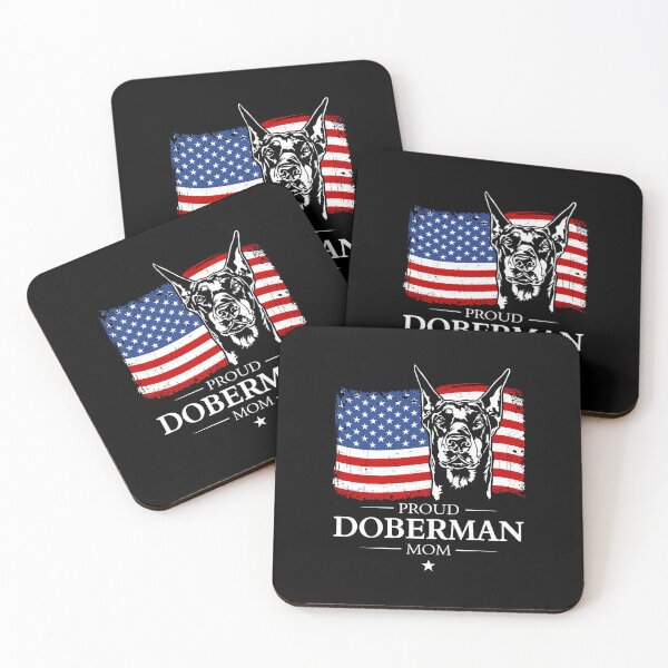 Item preview, Doberman Mom Dog Flag Patriotic Dog Canine Portrait designed and sold by dogarts.