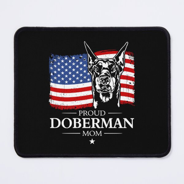 Item preview, Doberman Mom Dog Flag Patriotic Dog Canine Portrait designed and sold by dogarts.