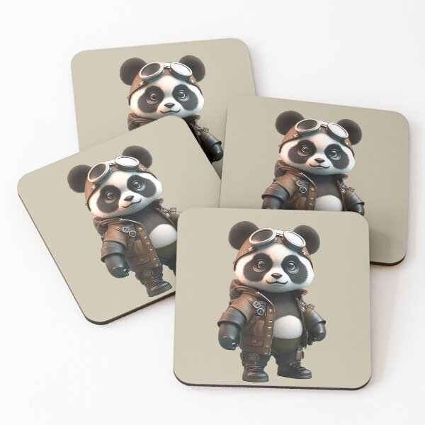 Item preview, panda with leather designer suit designed and sold by GforAL.