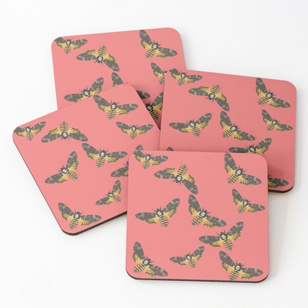 Item preview, Death's Head Moths Pink designed and sold by Ashley Gagnon.
