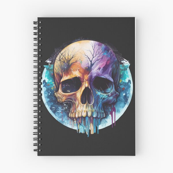 Item preview, Watercolored Skull designed and sold by BoneyardGrafix.