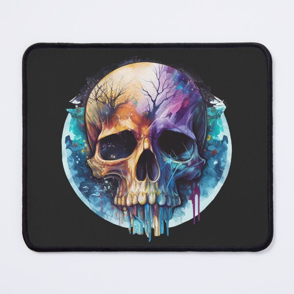 Item preview, Watercolored Skull designed and sold by BoneyardGrafix.