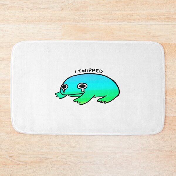 Item preview, I Twipped | Sad Blue to Green Gradient Frog designed and sold by iristocat.